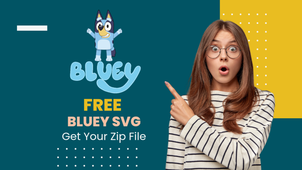 Free Bluey SVG png